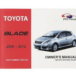 Owners Manual - Toyota Blade GRE156