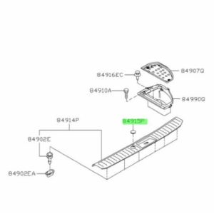 Rear Luggage / Spare Wheel Retainer Cover- Nissan Elgrand E51