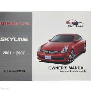 Owners Manual - Nissan Skyline V35
