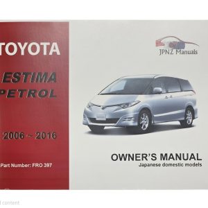Owners Manual - Toyota Estima ACR/GSR50