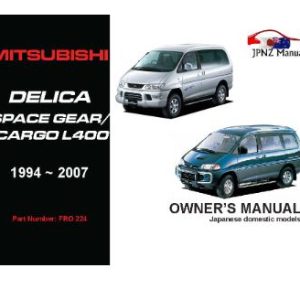 Owners Manual - Mitsubishi Delica
